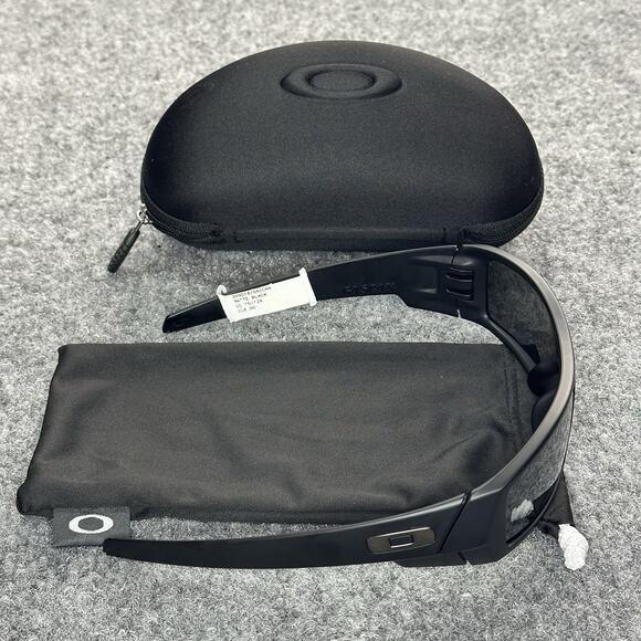 Oakley Gascan 009014 Matte Black Lens Athletic Sunglasses NEW! NWT! 324$ Retail! - Picture 3 of 10